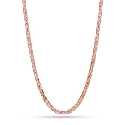 Pink 5mm Tennis Chain