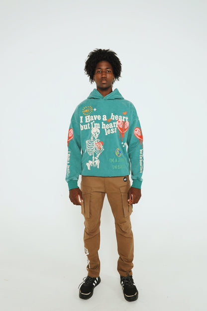 Heartless: Hoodie (Acid Wash - Green)