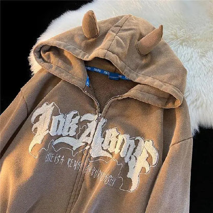 Y2K Horned Hoodie