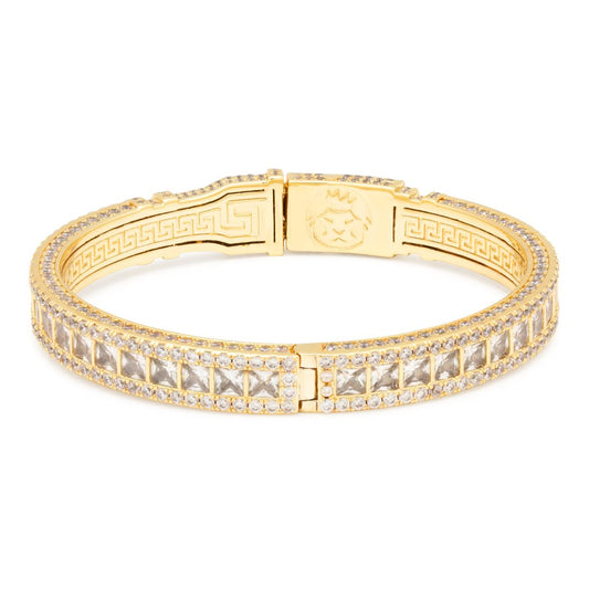Princess Cut 8mm Bangle Bracelet