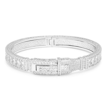 Princess Cut 8mm Bangle Bracelet