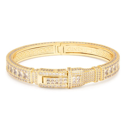 Princess Cut 8mm Bangle Bracelet