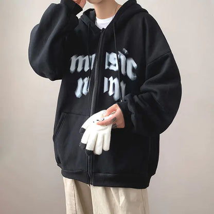 Y2K Rhinestone Zip-Up