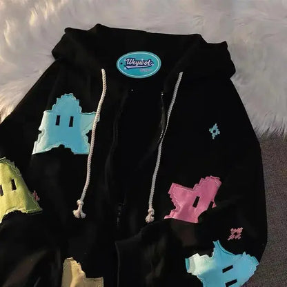 Y2K Grunge Zip-Up