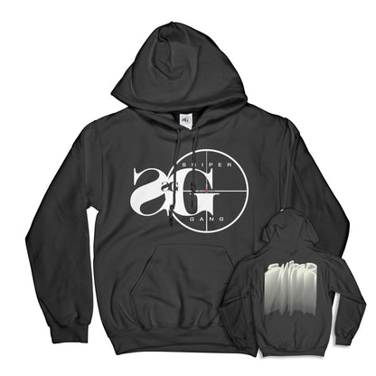 Hoodie: Sniper Gang Logo (Deluxe - Black)