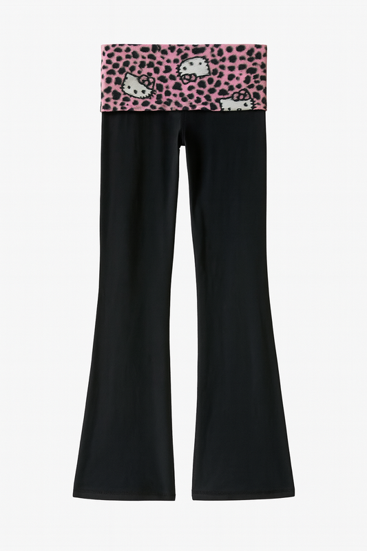 Leopard Hello kitty leggings