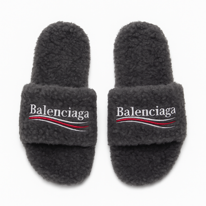 Balenciaga Fuzzy Slides