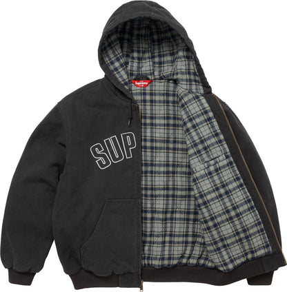Plaid-Lined Work Jacket