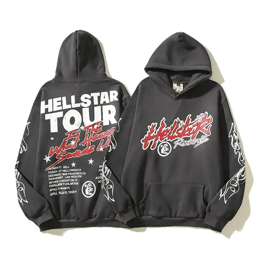 Hellstar Streetwear Grey Hoodie