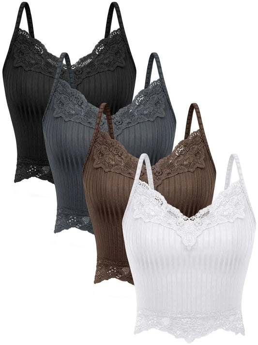 5★ netstar | 4pc Lace Tank Tops