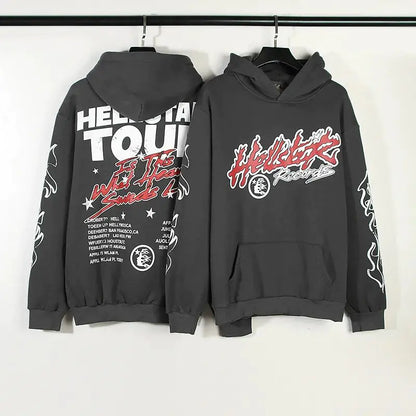 Hellstar Streetwear Grey Hoodie