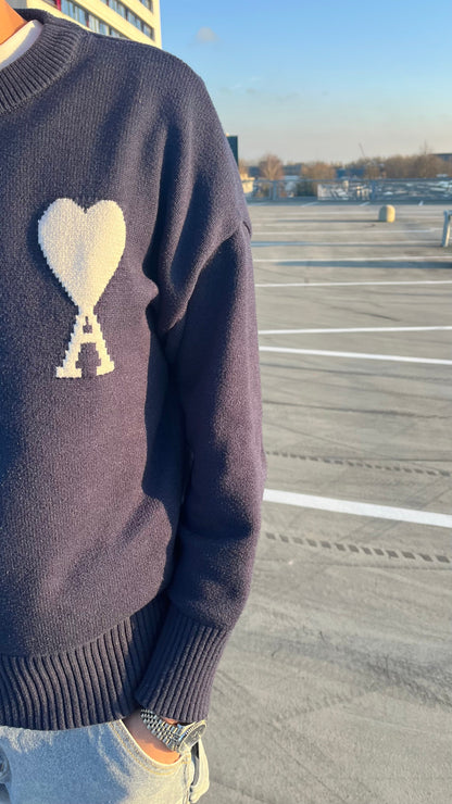 Y2K AMI - HEART SWEATER
