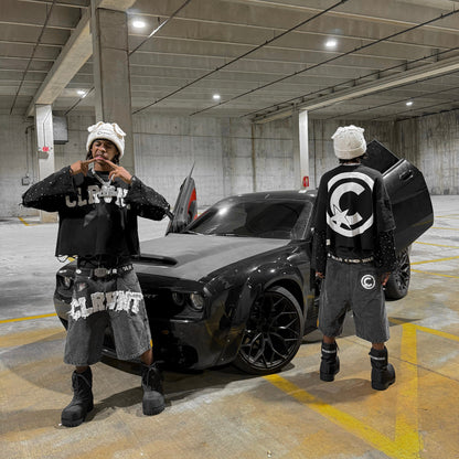 Black CLRVNT Long-Sleeve Shirt