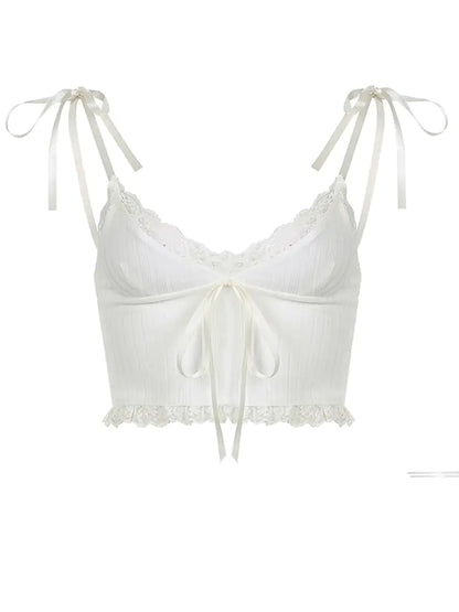 5★ netstar | Lace Crop Top