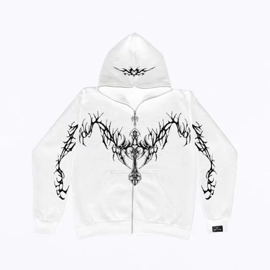 Y2K Grunge Zip-Up