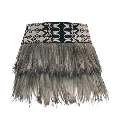 Emu Feather Mini Skirt