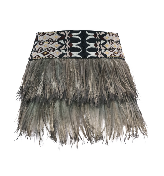Emu Feather Mini Skirt