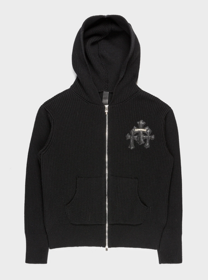 Triple Cross  Zip Up Hoodie