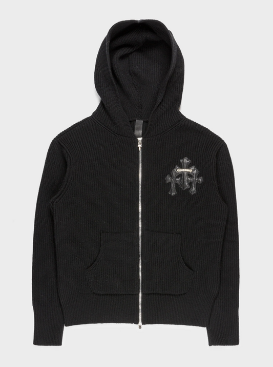 Triple Cross  Zip Up Hoodie