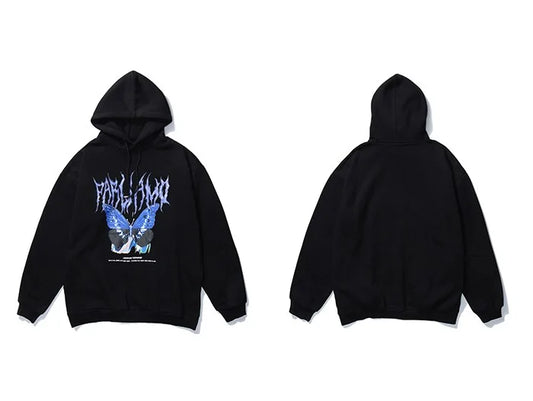 Unisex Butterfly Print Hoodie