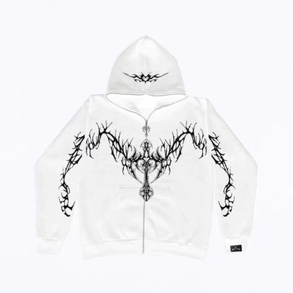 Y2K Grunge Zip-Up