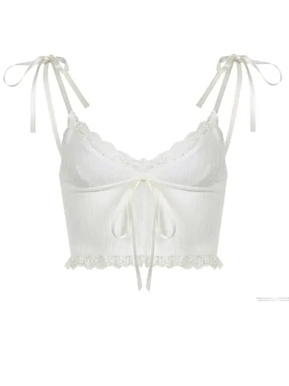5★ netstar | Lace Crop Top