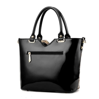 Luxury Sequin Embroidery Leather Handbag