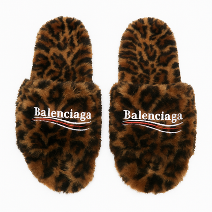 Balenciaga Fuzzy Slides