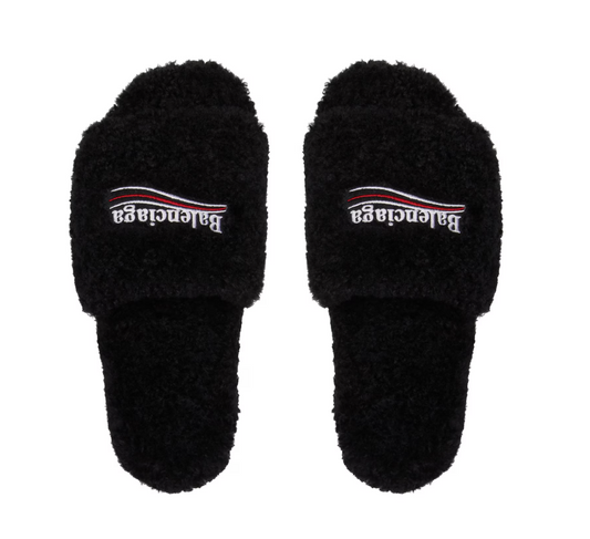 Balenciaga Fuzzy Slides