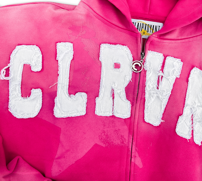 Pink CLRVNT Hoodie