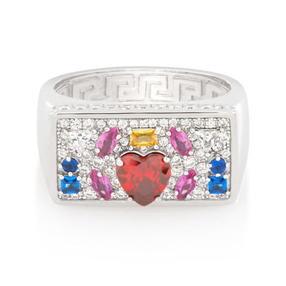 Multi-Color Crown Julz Ring