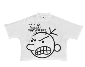 Y2K Oversized T-Shirt Cartoon Graphic Print (One)
