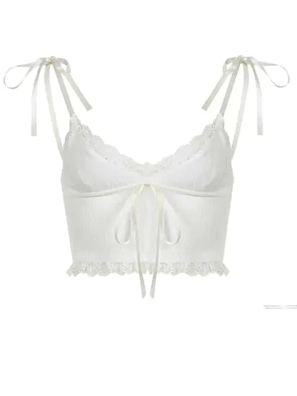 5★ netstar | Lace Crop Top