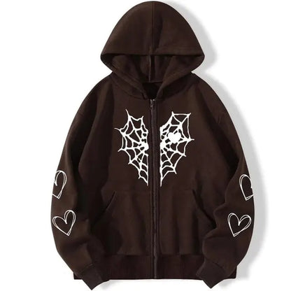 Y2K Rhinestone Zip-Up