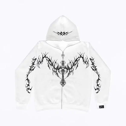 Y2K Grunge Zip-Up