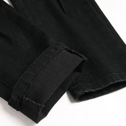 Solus LLC Black Python Jeans