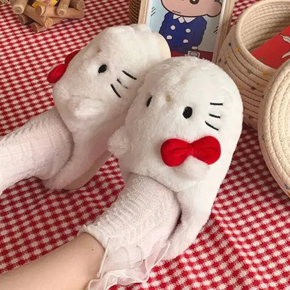 Hello Kitty Fluffy Slippers